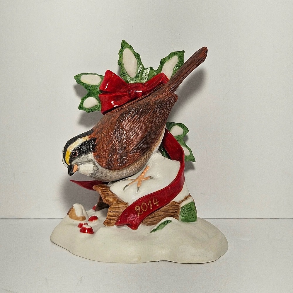 Lenox 2014 White-Throated Sparrow Porcelain Figurine Limited Edition 841134